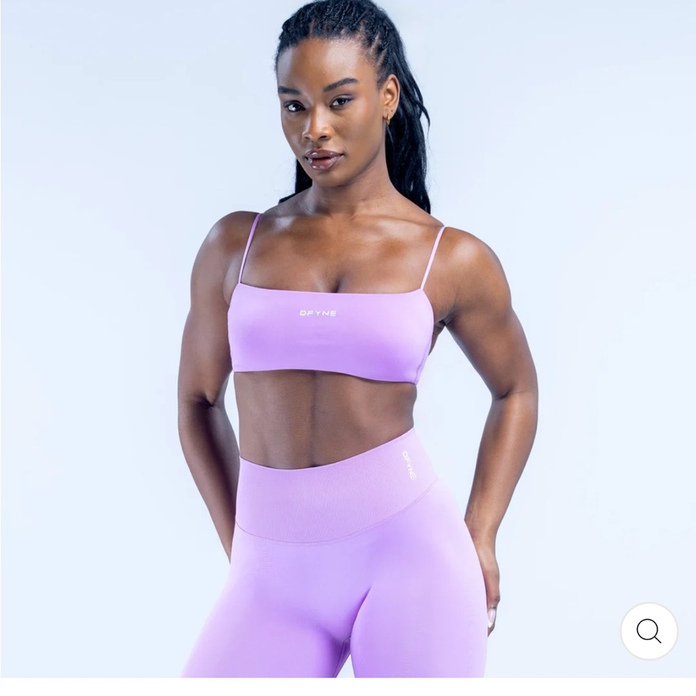 DFYNE Defy strappy Sports Bra - Amethyst